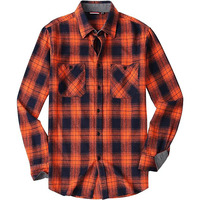 Chemises en flanelle pour hommes, chemise à manches longues à carreaux pour hommes, chemise en flanelle à carreaux en coton décontractée de haute qualité, logo personnalisé
