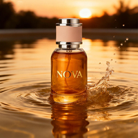 Flacons de parfum de luxe en verre transparent mat cylindriques personnalisés de 30 ml, 50 ml, 100 ml, emballage vide avec pulvérisateur à pompe, boîte de vaporisateur cosmétique