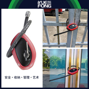 Candado de cable de acero ajustable de 50 mm con llave, candado de seguridad para bicicleta y motocicleta con diseño telescópico para bicicleta eléctrica y motocicleta - Product Image 5