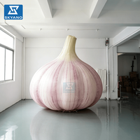 Modèle géant gonflable d'ail pour publicité extérieure, décoration commerciale, accessoires de légumes gonflables