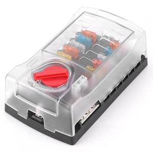Boîte à fusibles de distribution d'énergie à 12 Circuits avec deux barres omnibus positives et <span class=keywords><strong>bus</strong></span> neg - Product Image 1
