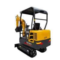 Excavator Mini Crawler Baru 1800KGS 0.25cbm Bucket YC-18SR dengan Pompa Mesin Impor 39.5kW CE Hydraulic Mini Excavator