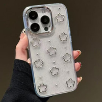 Mignon paillettes filles femmes arc Silicone TPU téléphone étui pour iphone 17 16 Pro Max 15 14 13 clair argent nœud papillon diamant couverture
