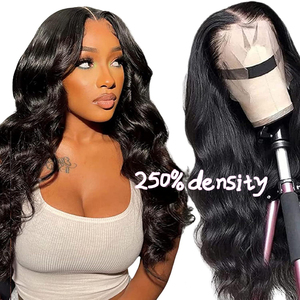 Pelucas frontales de encaje HD 3x6 al por mayor, cabello humano Remy - Pelucas frontales lisas y rizadas con 250% de densidad y cabello de bebé, suaves - Product Image 1