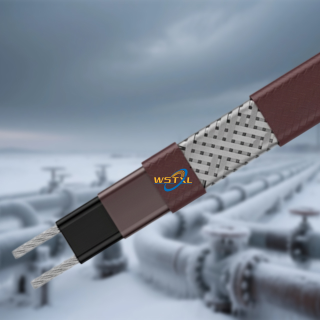 220V Self Regulating Heat Trace Cable 20W/m, Industrial Anti-Freeze Heating Cable for Oil Pipeline & Chemical Plant