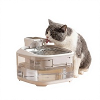 Fontaine à eau sans fil rechargeable 32L pour chiens et chats, best-seller transfrontalier, sans prise, avec circulation automatique de l'eau