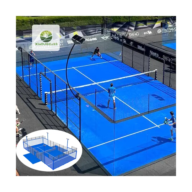 2024 Cheap padel court manufacturer padel tennis court for sale Paddle Panoramic padel court