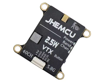 JHEMCU 2.5W VTX 5.8G 40CH ปรับได้ ไมโครโฟนในตัว รองรับแบตเตอรี่ 2-6S ขนาด 30x30 มม. สำหรับเครื่องบินบังคับวิทยุระยะไกล - Product Image 1
