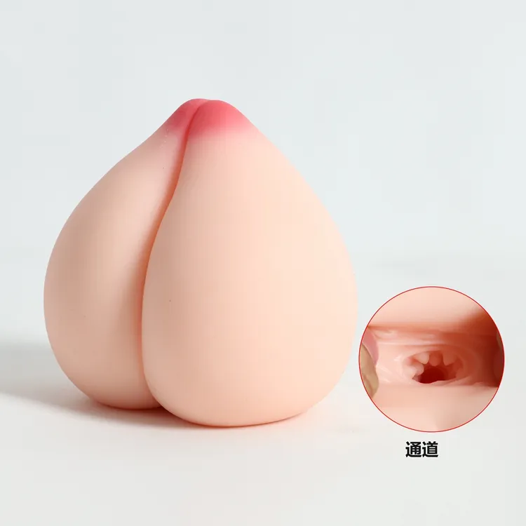 Peach shape masturbation cup pocket pussy toy valentines gift made with soft and elastic materials