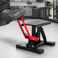 Support de levage hydraulique professionnel pour moto, tabouret d'entretien réglable avec plateforme antidérapante pour motos tout-terrain et motocross