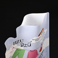 Sac de recharge de détergent liquide avec bec verseur pré-découpé, qualité alimentaire, anti-fuite, laminé, 800 ml, pour lessive bébé, adoucissant, shampoing
