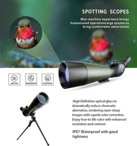 80mm FMC 녹색 코팅 줌 무색 굴절 망원경 질소 채워진 스트레이트 스포팅 범위 20-60x80 삼각대 - Product Image 4