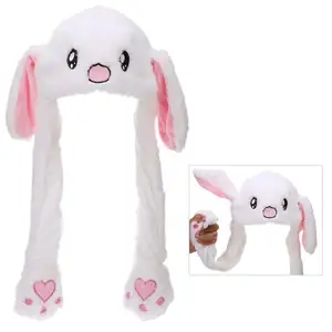 Tiktok dễ thương động vật Bunny Unicorn hat tai sang trọng di chuyển nhảy ánh sáng Luminous LED earflaps cosplay trang phục Mũ bóp Fidget