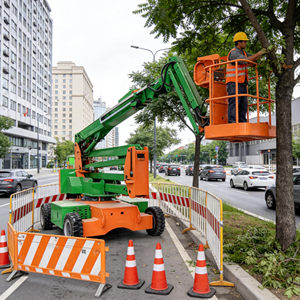 हाइड्रोलिक इलेक्ट्रिक घुमावदार आर्म लिफ्टिंग प्लेटफॉर्म 22 मीटर मोबाइल स्व-चालित औद्योगिक बूम लिफ्ट बाहरी निर्माण कार्यों के लिए - Product Image 3