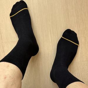 Ngón chân vàng, vàng xanh, đường màu đỏ, Đồng bằng phẳng, chính thức, kinh doanh, vớ dài giữa - Product Image 2