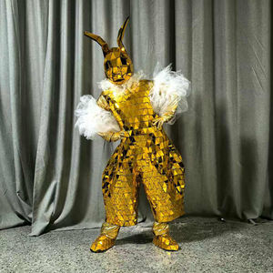 Disfraz de espejo de conejo para parque de atracciones, traje de fiesta de <span class=keywords><strong>crucero</strong></span>, suministro de fiesta temática, traje de conejo para artista callejero - Product Image 5