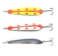 70g grand poids lumineux coloré paillettes poisson dur appât rayé bar coulée métal cuillère leurre de pêche