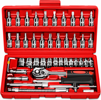 Offre Spéciale : Coffret à Outils Manuel 46 Pièces avec Mallette Rigide – Kit d'Outils Automobile et de Réparation Moto OEM