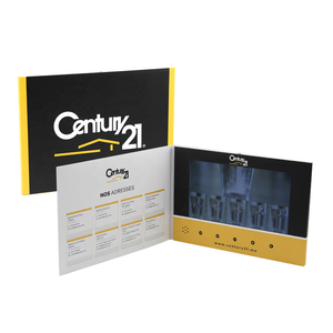 Nouveaux articles promotionnels personnalisés marque clé cadeau <span class=keywords><strong>prix</strong></span> de gros carte numérique écran lcd livre avec vidéo livret - Product Image 1