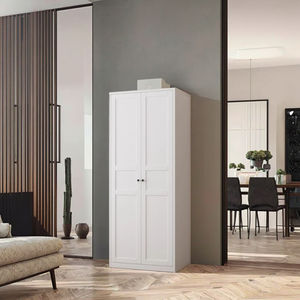 غرفة نوم منزلية من الفولاذ خزانة ملابس للإيجار شقة صغيرة خزانة ملابس معدنية - Product Image 6