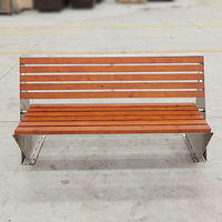 Banc d'extérieur en WPC, banc public de parc, lattes de banc en bois de remplacement pour mobilier de jardin, banc en bois dur pour patio