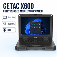 Getac X600 Laptop Robusto da 15,6 Pollici, Workstation per Logistica e Settore Petrolifero e del Gas, Rinforzato con Processore Intel