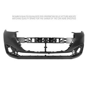 Paraurti anteriore innescato • con coperchio gancio traino • segni di taglio interni compatibili con PDC per PEUGEOT 208 2015-2019 - Product Image 1