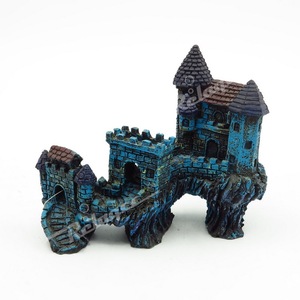 Grote Kasteel Aquarium Decoraties Voor Aquarium, Aquarium Ornament Aquatic Grotten Verbergen Hut - Product Image 3