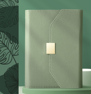 Juego de cuadernos de hojas sueltas de negocios personalizados A5 de gama alta <span class=keywords><strong>A6</strong></span> de cuero suave desmontable de alto valor se puede imprimir LOGO caja de regalo de papel - Product Image 6