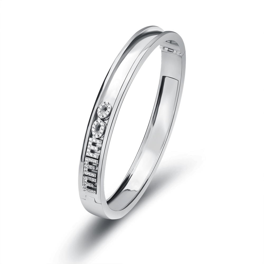 Bracelet en argent sans lettres