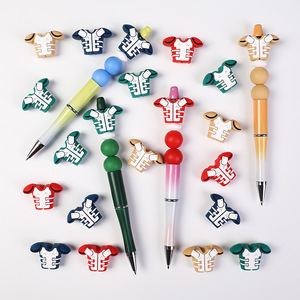 Kit de fabrication de bijoux DIY pour garçons : perles en silicone de qualité alimentaire, forme irrégulière, sans BPA, pour bracelets personnalisés et créations de bijoux pour bébés. - Product Image 4