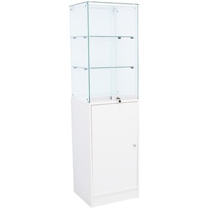 Best-Selling Freestanding Cell Phone <strong>Display</strong> Case <strong>Showcase</strong> Retail Shop Counter with Watch Cabinet Glass Front for Easy View - Product Image 3