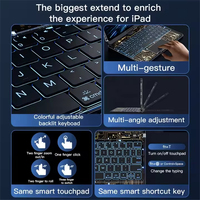 IFacemall Language pour iPad 10th Gen 360 étuis de clavier à couverture complète pour iPad 10.9 pouces 2022 iPad A16 2025 de haute qualité