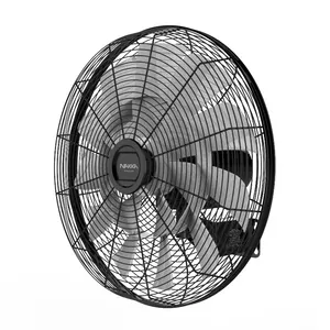 18 inch designer black oscillating industrial fans home wall mount fan with remote control