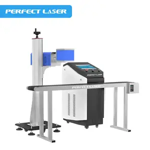 Perfect Laser Online Flugmaschine 10 W 30 W 60 W Co2 Faserlaser-Markierungsmaschine für Stickerei Markenknöpfe Sanitärwaren