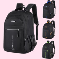 Sac pour ordinateur portable Twinkle Factory Business, grande capacité, imperméable, ultra-léger, en tissu Oxford, avec fermeture éclair, USB, antivol