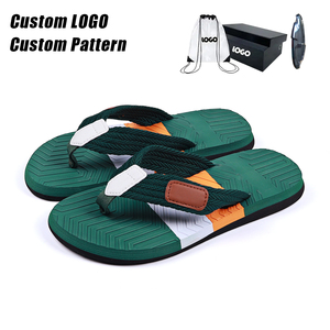 남성용 BreezeStep 야외 플립 플롭 샌들 해변 또는 겨울용 경량 미끄럼 방지 통기성 슬라이드 신발 - Product Image 1