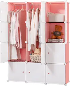 Storage Cabinet Organizer Bedroom Foldable Plastic Portable Clothes  Wardrobes with Wheels - China Foldable Wardrobes and Plastic Foldable  Wardrobes price