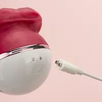 Großhandel Silikon Wiederaufladbarer Klitoris-Zungenvibrator, Saugender & Vibrierender Klitoris-Stimulator Wasserdicht für Frauenstimulation
