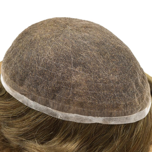 Peluca de Hombre de Alta Calidad, Precortada, con Base de Encaje Suizo, Línea de Cabello Natural, Color Negro, Nudos Decolorados, Cabello Humano Europeo, Toupee <span class=keywords><strong>para</strong></span> Hombre - Product Image 1