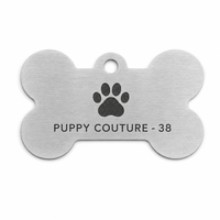 Plaque d'identification personnalisée en laiton pour animaux de compagnie, gravure laser ronde, avec logo, pour collier de chien ou de chat, accessoires avec anneau fendu