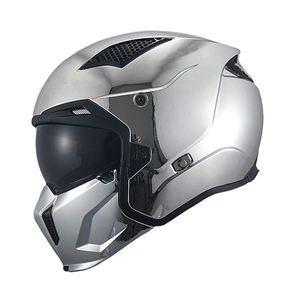 Casco Modular Promocional al por Mayor con Liberación Rápida, Certificación DOT/ECE/CCC, ABS Electrochapado en Oro y Plata, Bajo Precio - Product Image 2