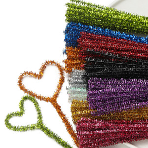 Colored <b>Glitter</b> Pipe Cleaners Middle Size Plastic DIY Craft Supplies For Children Educational Projects Party Decorations - Product Image 2