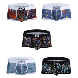 Mode druck Nahtlose hochela tische Big Cock Viskose Modal Badehose Herren Swim Boxer Briefs Hosen Unterwäsche - Product Image 4