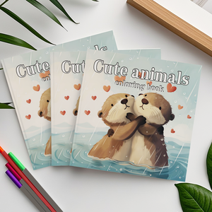 World Adorable Otters Coloring <strong>Book</strong> a Charming Filled with Love for All Ages <strong>Spark</strong> Creativity Paper Cute Coloring <strong>Book</strong> - Product Image 6