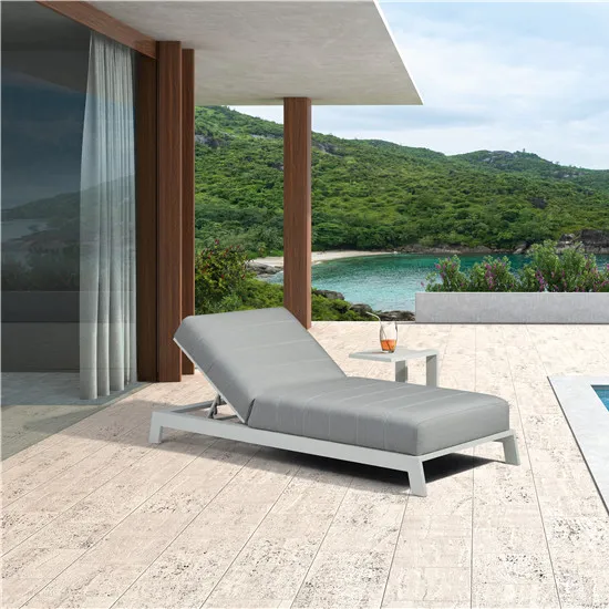 Modern tasarım bahçe mobilyaları Modern tarzı havuz güneş <span class=keywords><strong>şezlong</strong></span> yalan yatak sehpa