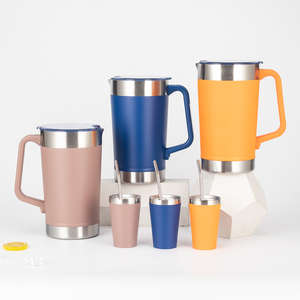 Taza de <span class=keywords><strong>Café</strong></span> de Acero Inoxidable con Aislamiento al Vacío de 64 oz, Tazas de Cerámica Portátiles para Bebidas Calientes para Sudamérica - Product Image 4