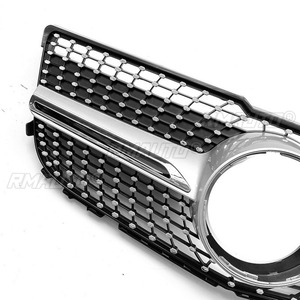 Bandes décoratives pour calandre de voiture, kit carrosserie de calandre de course, calandre avant pour Mercedes Benz GLK X204 2013-2015, pièce extérieure - Product Image 4