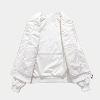 Vente en gros écusson de broderie avec logo personnalisé blouson bombardier d'hiver pour hommes Streetwear à col montant coupe-vent écologique