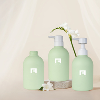 Bouteille d'emballage cosmétique en plastique HDPE de 500 ml avec pompe à pression, couleur personnalisée, pour shampoing, gel douche, après-shampoing, sérum, lotion